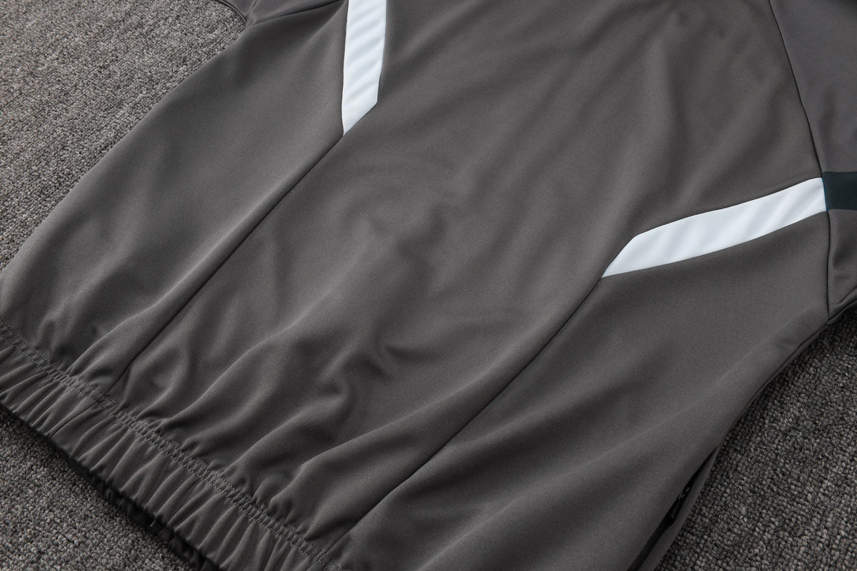 Veste zippée ensemble jogging Real Madrid 2024/25 Gris Foncé Vintage