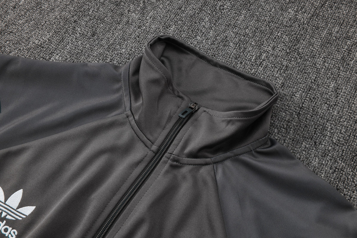 Veste zippée ensemble jogging Real Madrid 2024/25 Gris Foncé Vintage