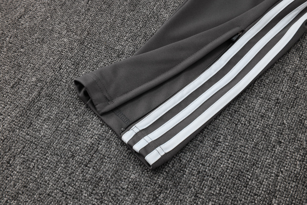 Veste zippée ensemble jogging Real Madrid 2024/25 Gris Foncé Vintage
