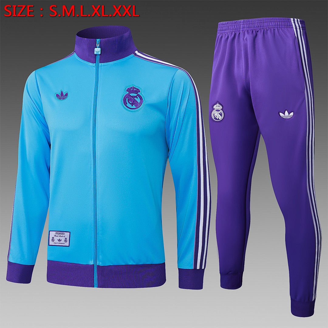 Veste zippée ensemble jogging Real Madrid 2025/26