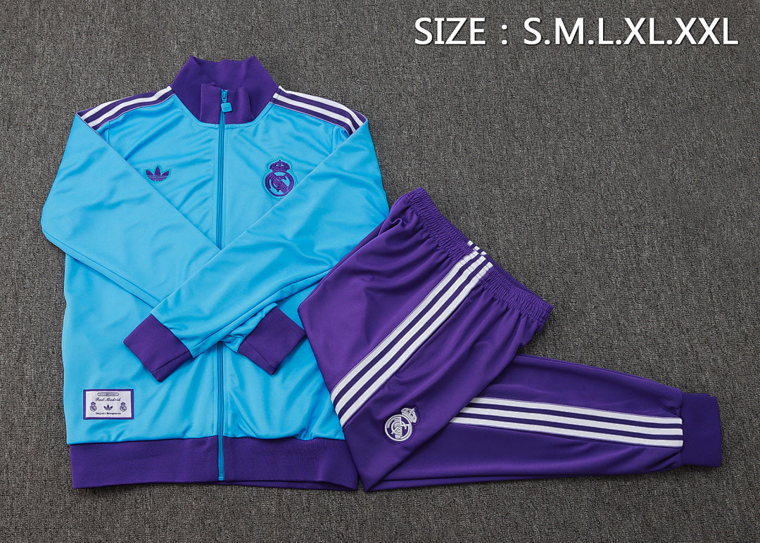 Veste zippée ensemble jogging Real Madrid 2025/26