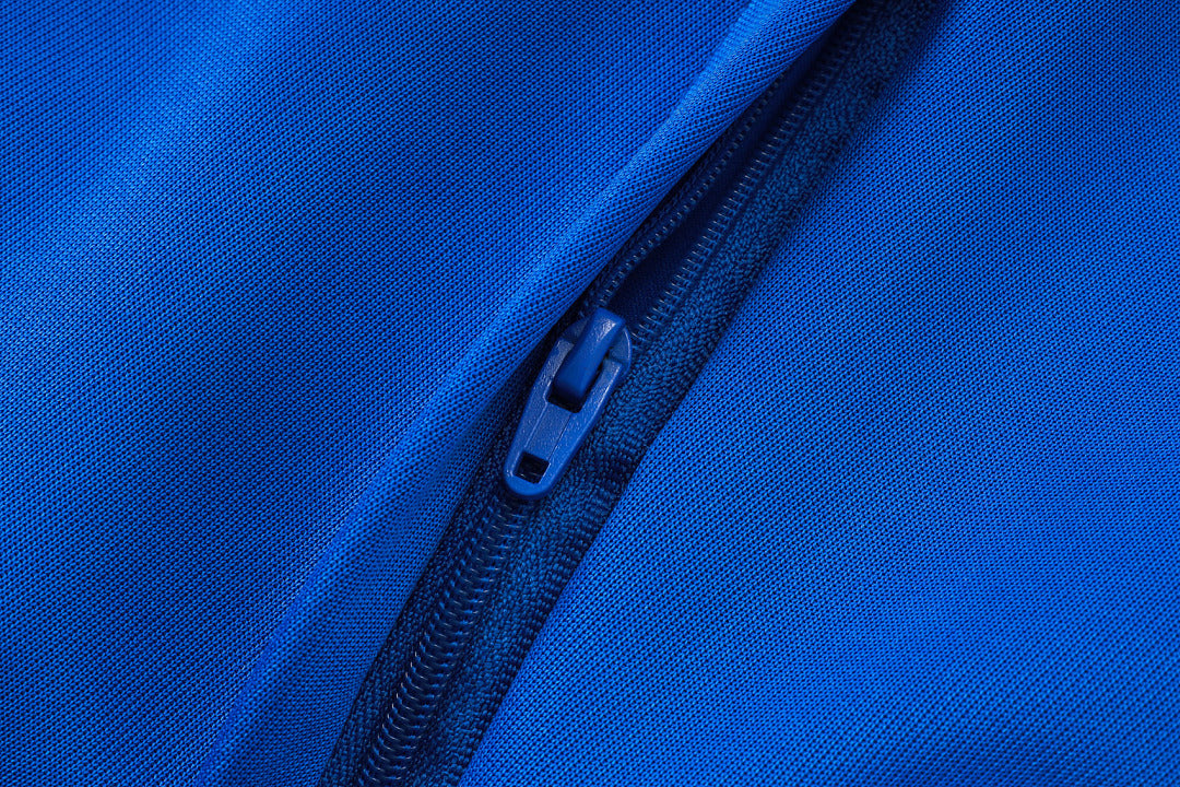 Veste zippée longue de sport A26058#