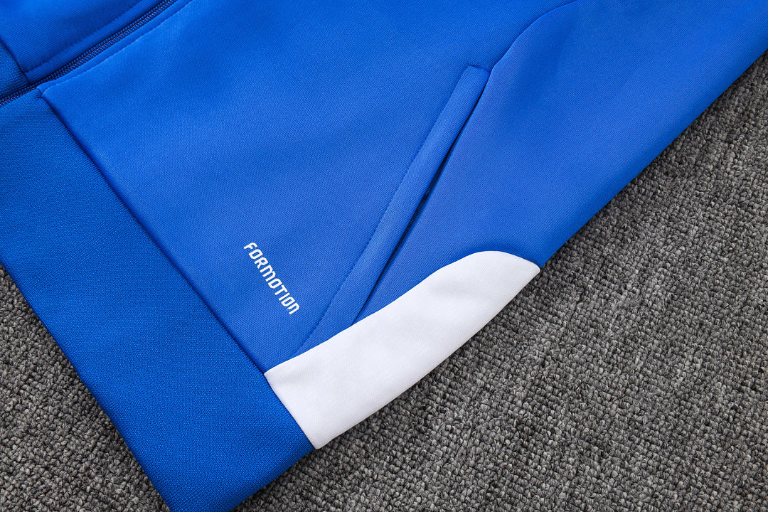 Veste zippée longue de sport A26058#