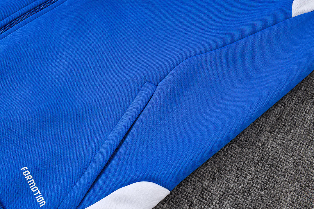 Veste zippée longue de sport A26058#
