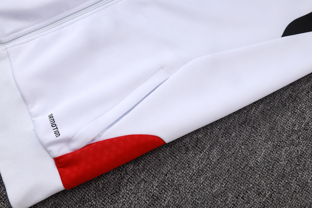 Veste zippée longue Riverbed Blanc