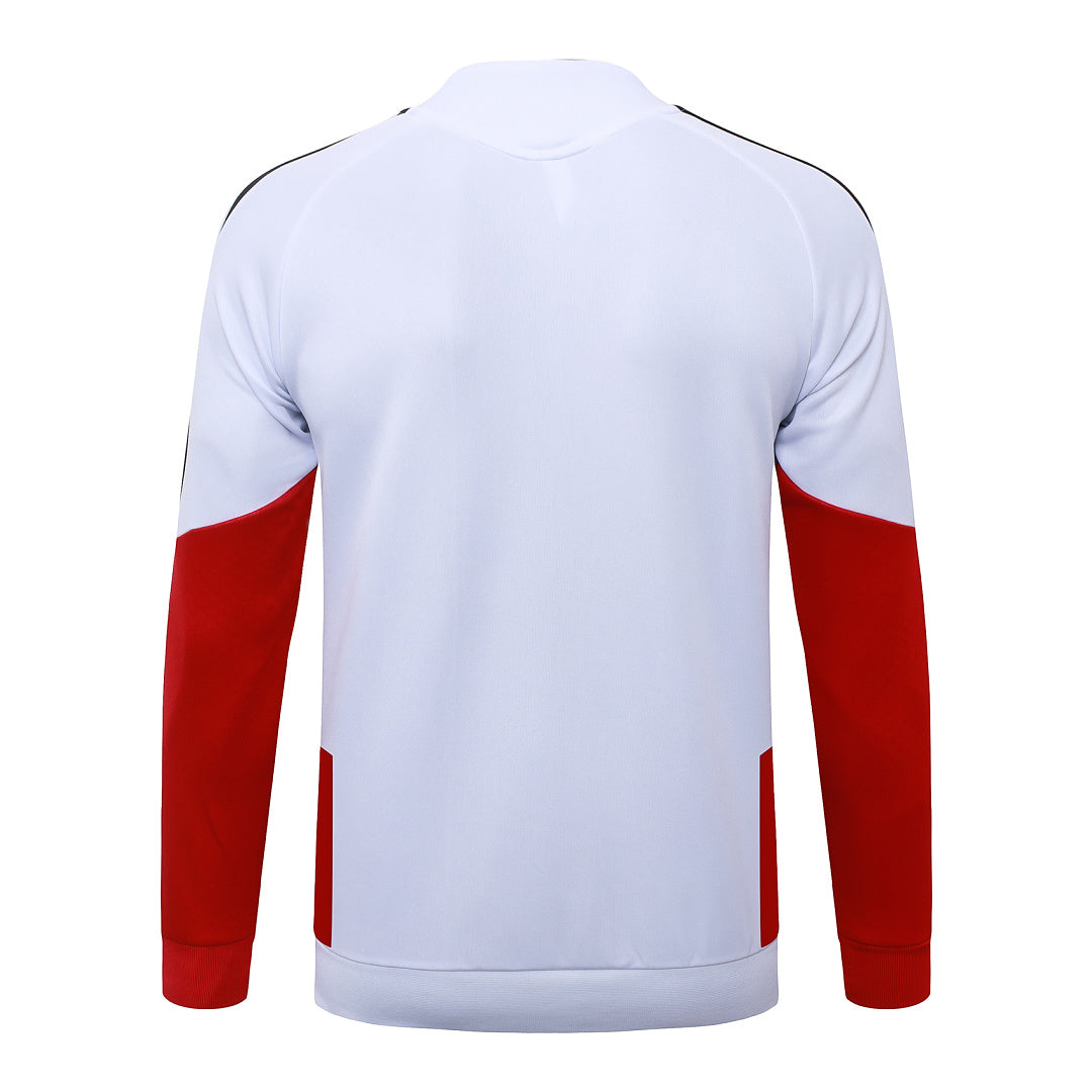 Veste zippée longue Riverbed Blanc