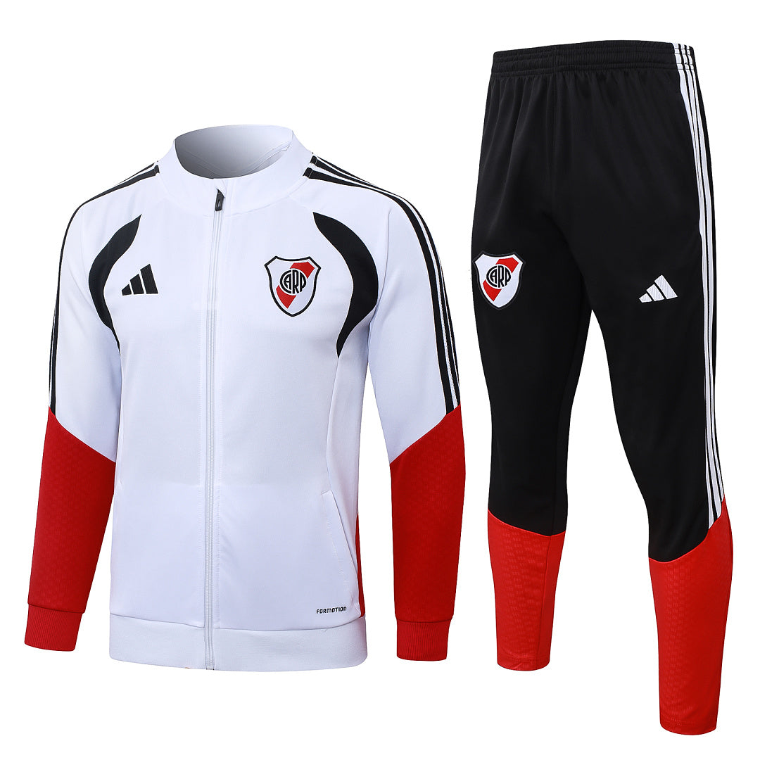 Veste zippée longue Riverbed Blanc