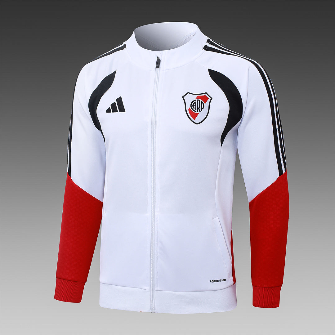 Veste zippée longue Riverbed Blanc