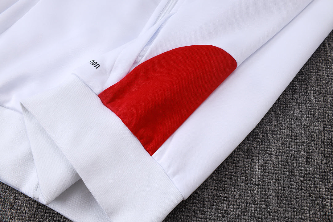 Veste zippée longue Riverbed Blanc