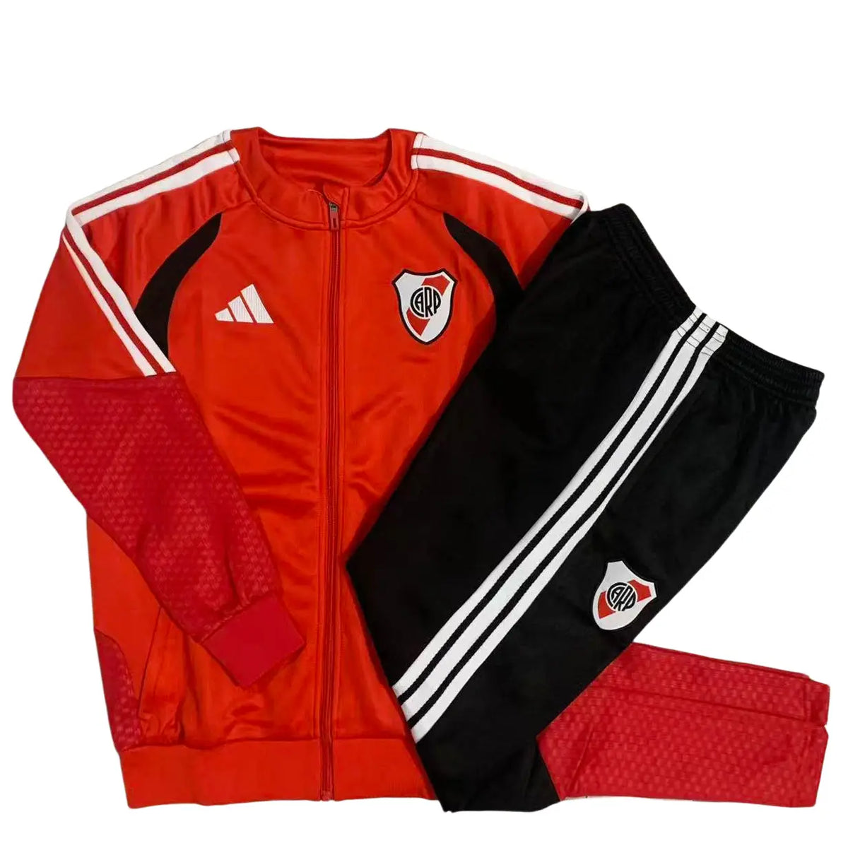 Veste zippée longue Riverbed Rouge