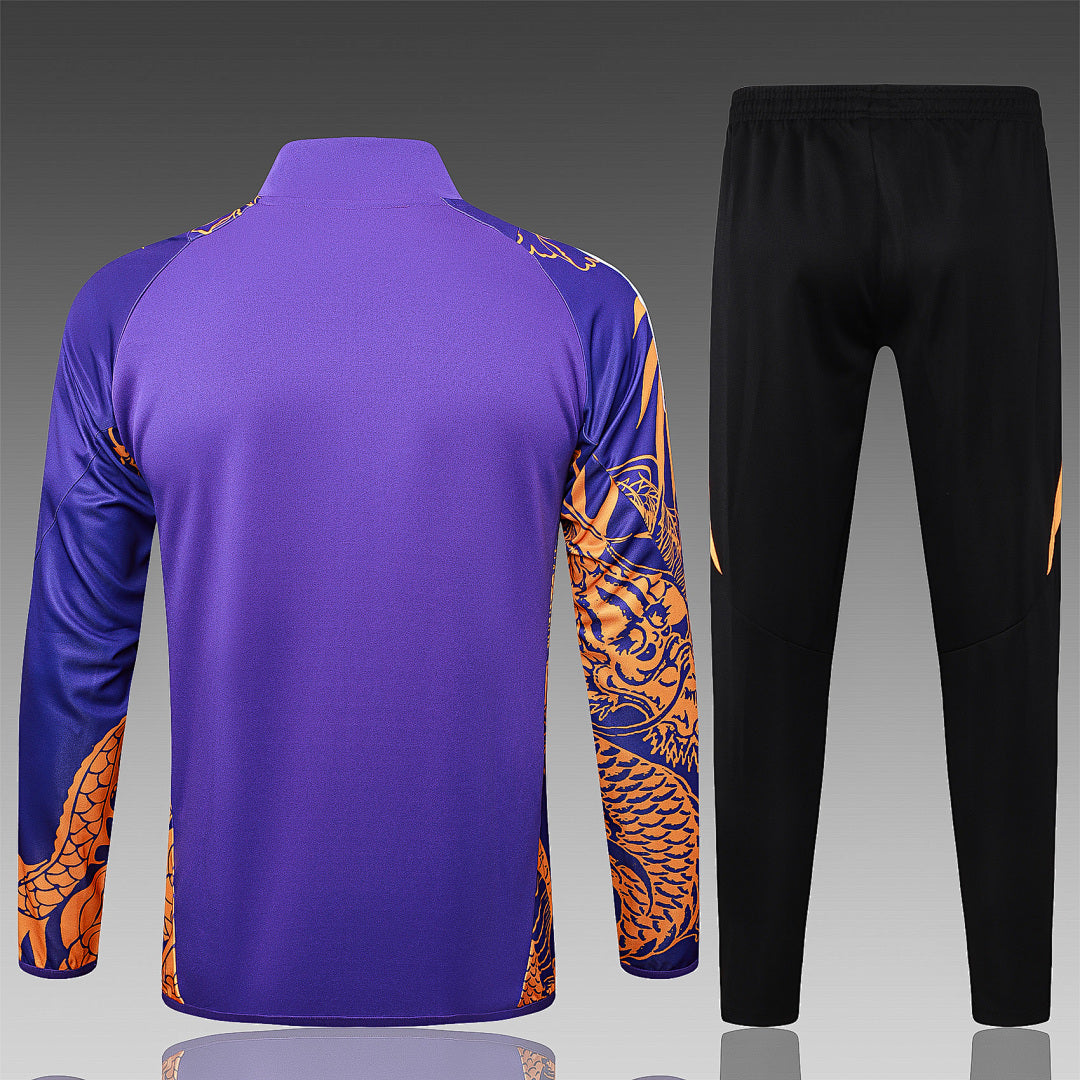 Veste zippée Real Madrid violette Dragon 2024/25