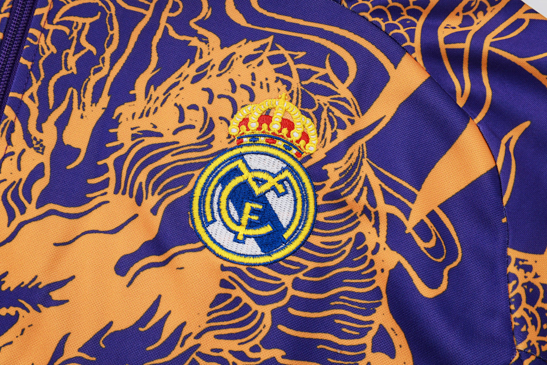 Veste zippée Real Madrid violette Dragon 2024/25