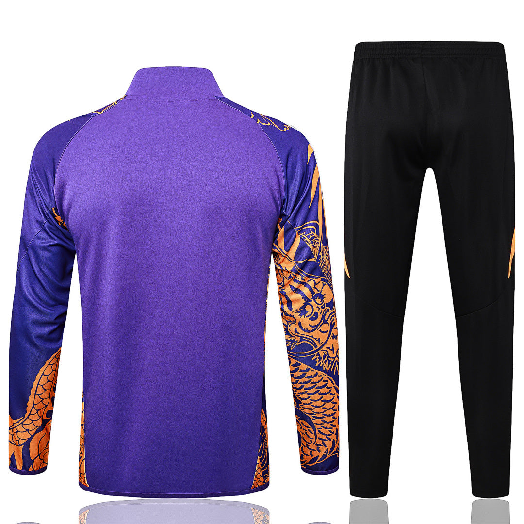 Veste zippée Real Madrid violette Dragon 2024/25