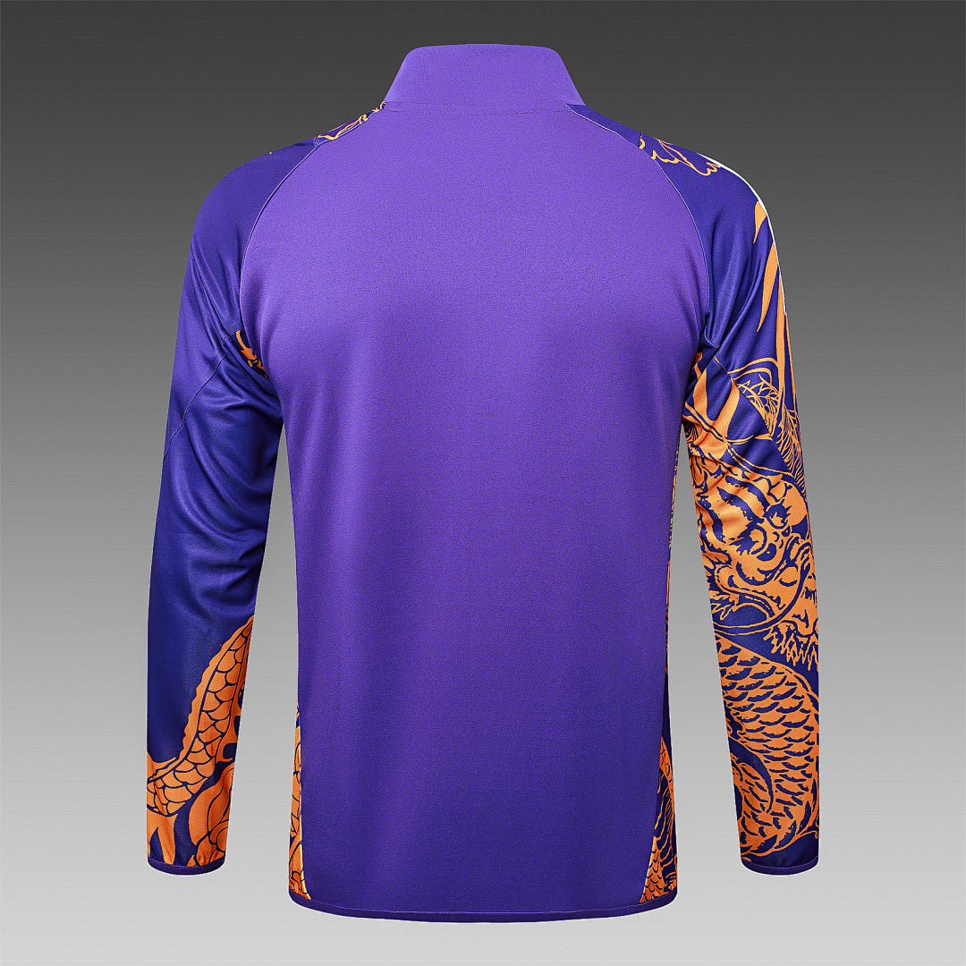 Veste zippée Real Madrid violette Dragon 2024/25