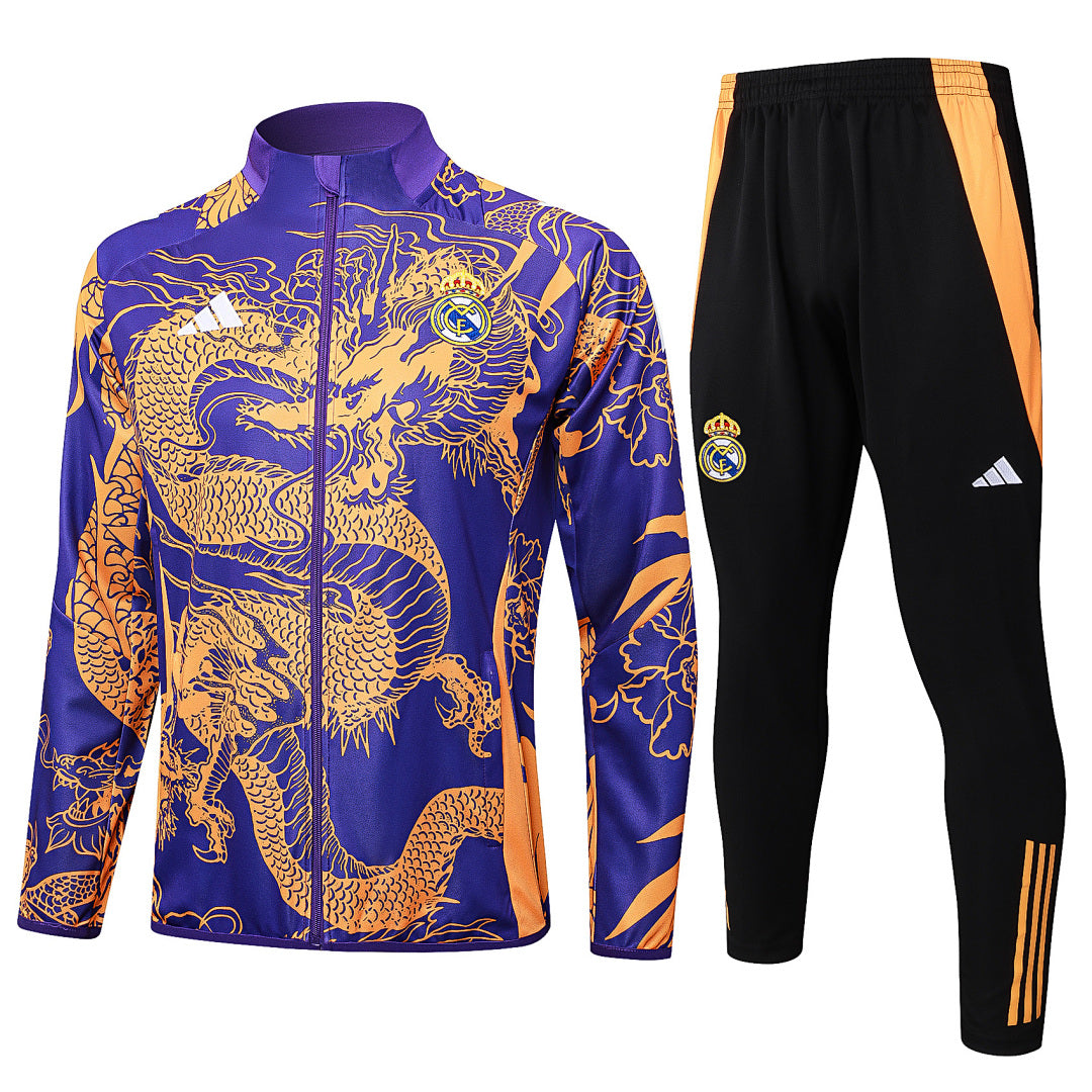 Veste zippée Real Madrid violette Dragon 2024/25