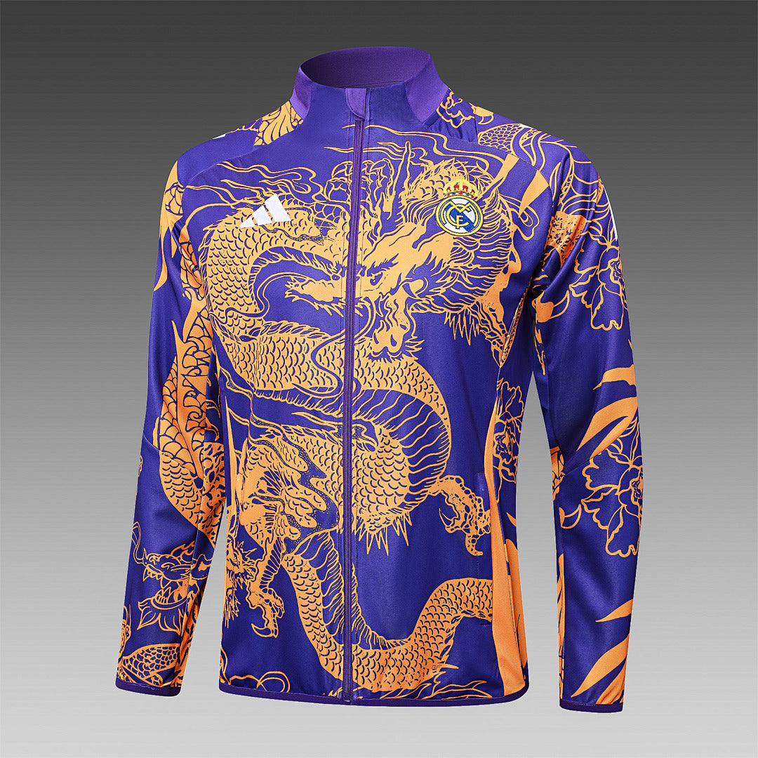 Veste zippée Real Madrid violette Dragon 2024/25